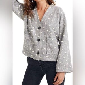 Madewell Texture & Thread Boxy Bobble Cardigan
